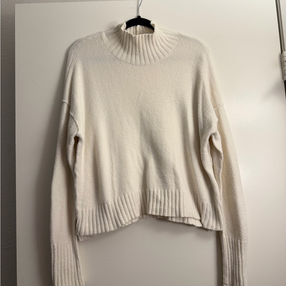 Free People Cream Turtleneck Sweater - Picture 2 of 3